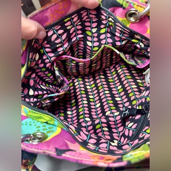 RETIRED 2012 VINTAGE Vera Bradley VaVa Voom Handbag Shoulder Bag Floral Quilted - Picture 9 of 16